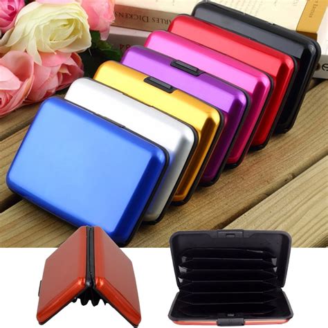 rfid aluminium credit card holder|aluminum rfid blocking wallet.